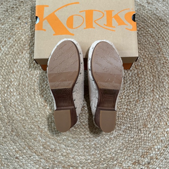 Korks by Kork-Ease Teddy Comfort Faux Shearling Natural Clogs Women’s Size 11 - Picture 5 of 5